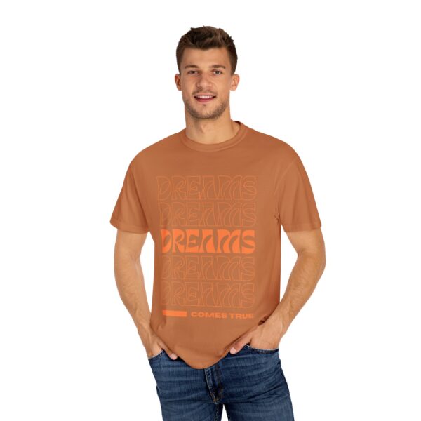 dreams come true unisex t shirt positive vibe apparel, motivational gift, trendy streetwear, inspirational casual wear, everyday fashion