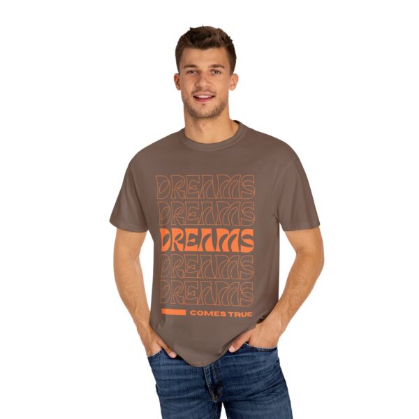 dreams come true unisex t shirt positive vibe apparel, motivational gift, trendy streetwear, inspirational casual wear, everyday fashion